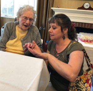 Steph Grandma Herzig compare nails
